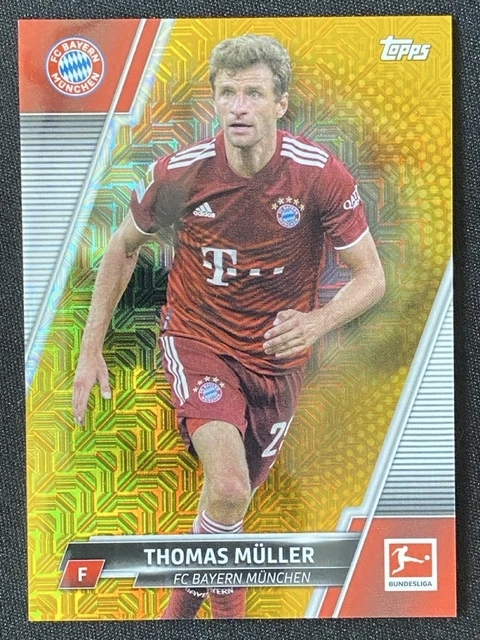 Thomas Müller 2021-22 Topps Bundesliga Japan Edition Gold Mojo Base /50 #85