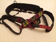 VTG rare Petzl unisex sit Harness sz large crolles France made rare design
