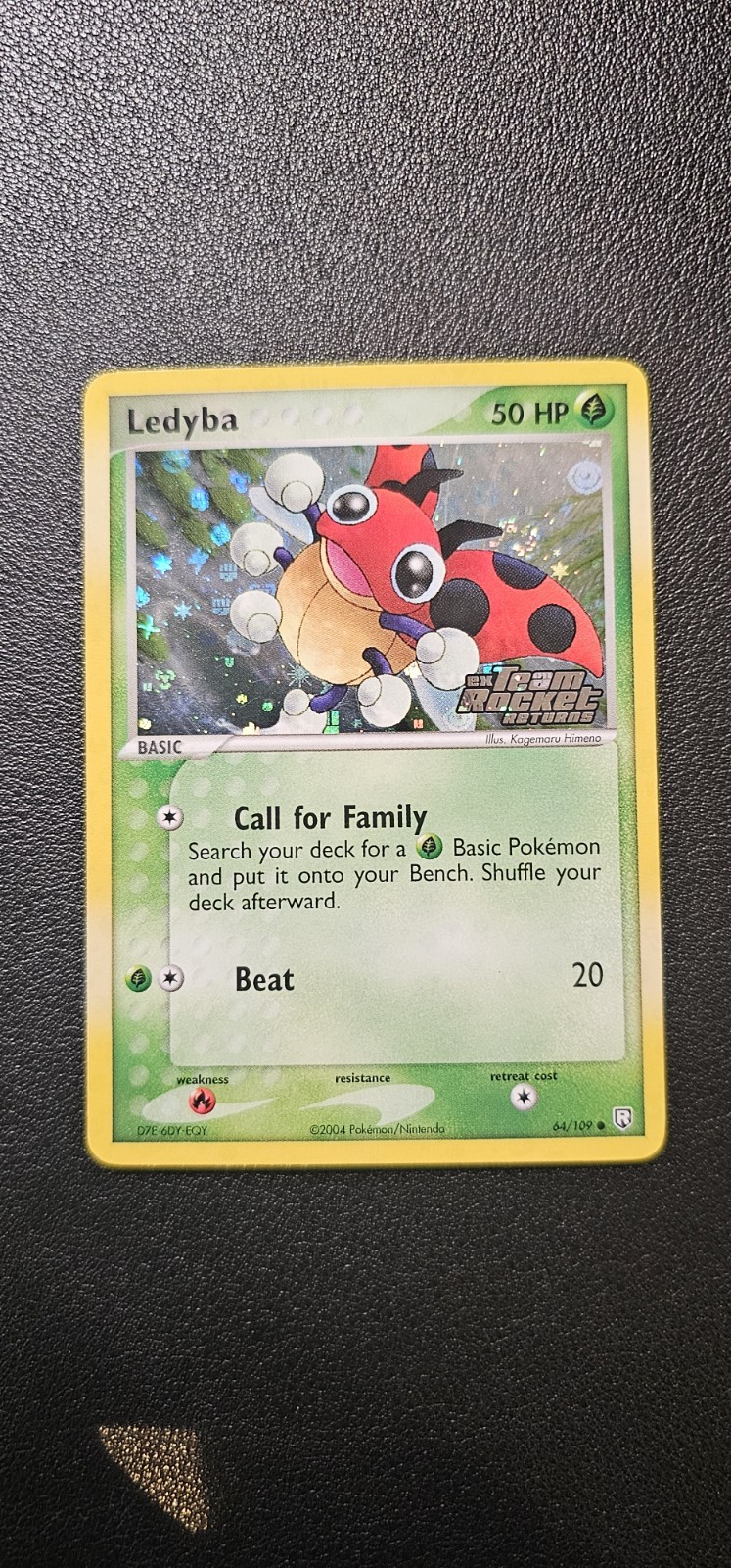 Ledyba 64/109 Team Rocket Returns Reverse Holo