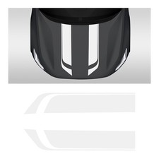 MUQIDA Car Hood Decal Sticker, Automotive Side Body Stripe Graphics Racing Bu...