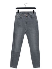 Mint Velvet Women's Jeans UK 12 Grey Cotton with Elastane Skinny
