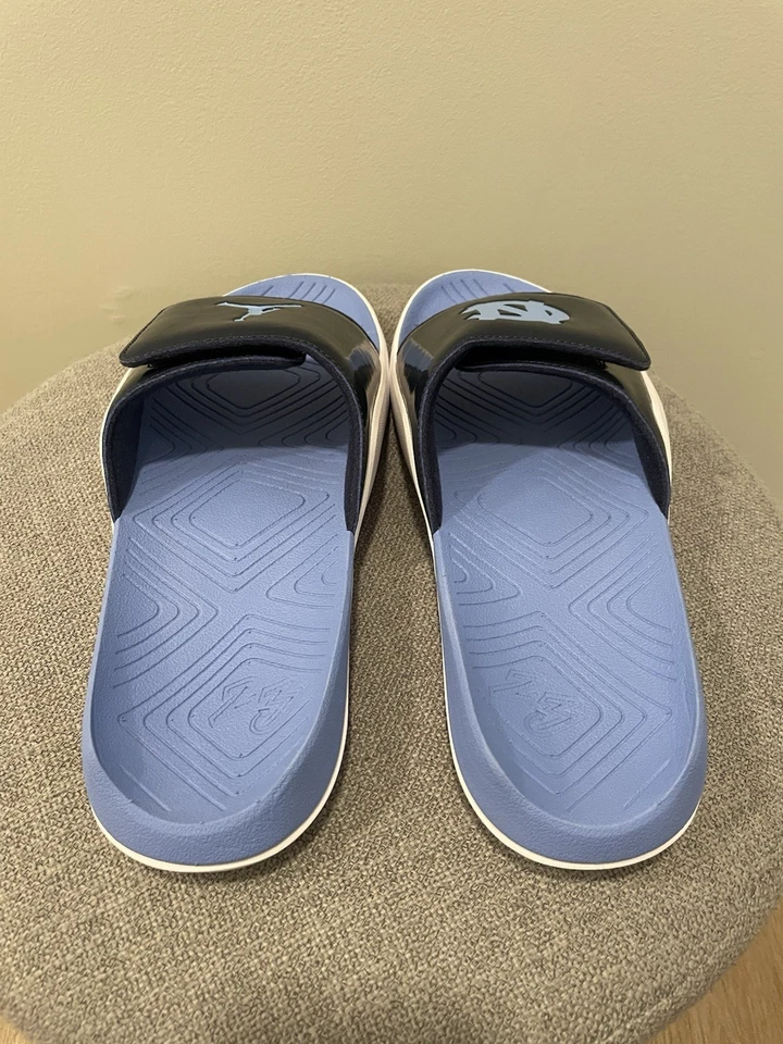 NUEVO Talla 10 UNC TEAM EMITIDO PROMO Jordan Hydro 7 Valor Azul Muestra SP18 Diapositivas Foto 4 de 4