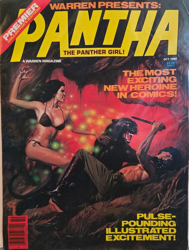 Pantha #1 (Warren) Magazine!  Rare Vintage Vampirella Horror  Comic Book!