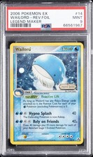 2006 POKEMON EX LEGEND MAKER #14 WAILORD-REVERSE FOIL PSA 9