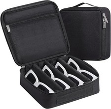 Organizador de gafas de sol de viaje estuche r gido para gafas de sol con ranura