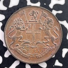 1835 India 1/4 Anna Lot#C5586 High Grade! Beautiful!