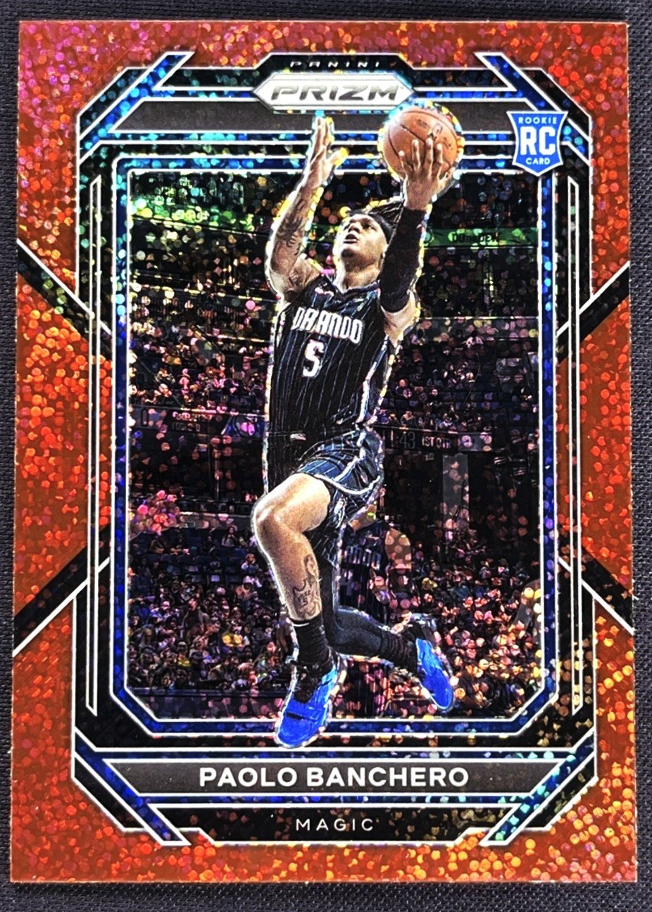 2022-2023 Panini Prizm Red Sparkle Paolo Banchero Rookie RC Magic #249 🔴✨️