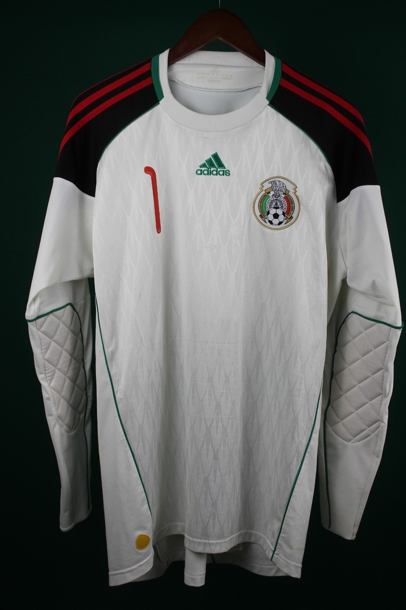 ⚠️激レア　未使用デッドストック　インドネシア代表　2010 ユニフォーム Mexico Jersey Goalkeeper Adidas Large 2010 #1 O. PEREZ Word Cup