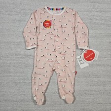 Magnetic Me One-Piece Footie Baby Newborn 5-8lbs Baa Baa Pink Modal Sheep Print