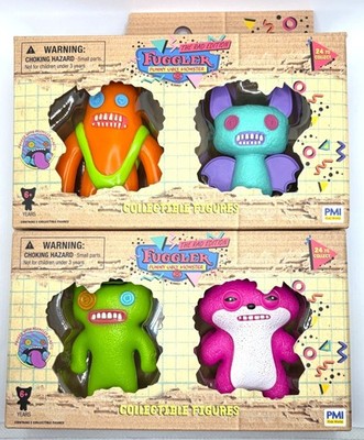 FUGGLER Rad Edition x2 2 Pack Figure Sets Winged Bat Sasquoosh Monster Squirrel