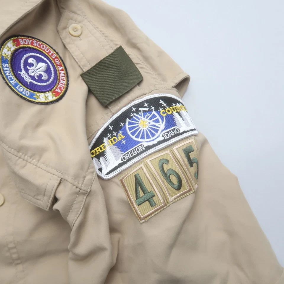 Boy Scouts of America BSA Uniform Shirt Boys Youth XL Vented Microfiber - Image 4 of 4