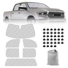 Dodge Ram 1500 Sun Shade 6-Piece Set 2019-2023  Full Cabin Thermal Insulatio...