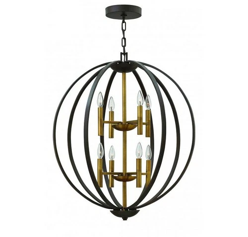 Hinkley 3468SB 33" 8-Light Orb Chandelier in Spanish Bronze - Picture 2 of 2