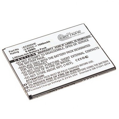 Akku Li-Ion für Archos 50d Helium 4G Elements - ersetzt AC50DHE 1600mAh