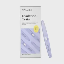 Natalist Ovulation Tests - 10 Count Box - Easy To Use - 99% Accurate/ 10z