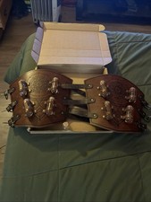 Medieval Embossed Alchemy Bracers with cork vials. NEW LARP Cosplay