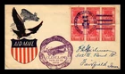 US COVER VALLEY FORGE FDC SCOTT 645 BLOCK MIDWESTERN PHILATELIC CLEVELAND