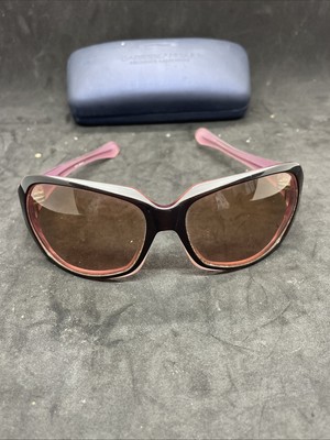 Womens Vintage Oakley Script 12-712 Pink Suede G40 Black Gradient