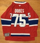 Jakub Dobes Signed Montreal Canadiens Jersey PSA/DNA NHL Hockey Auto Czech