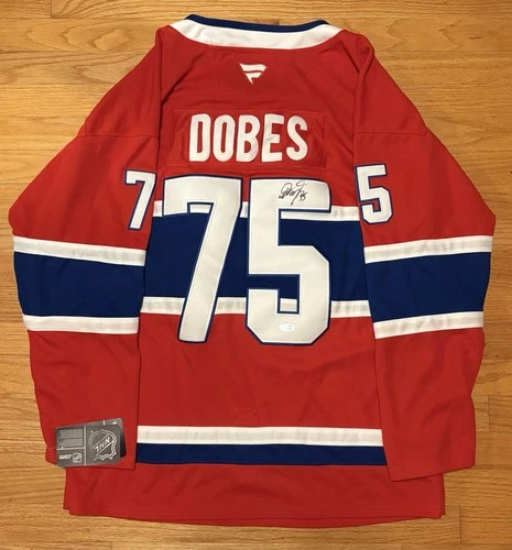 Jakub Dobes Signed Montreal Canadiens Jersey PSA/DNA NHL Hockey Auto Czech