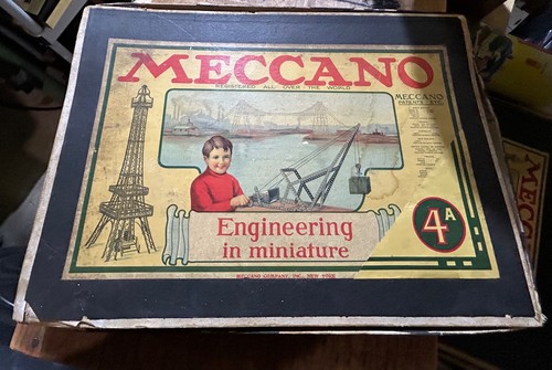 Meccano Boîte Complémentaire 4A – 1958 – Vintage France – Métal
