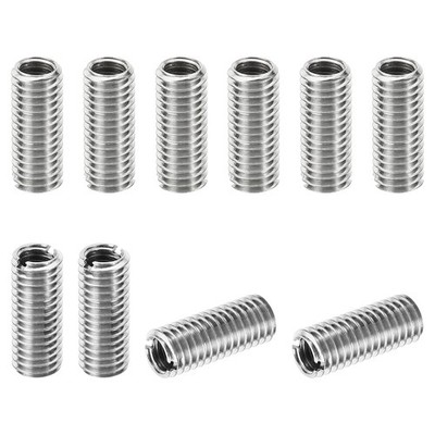 10sets Thread Adapters Sleeve Reducing Nut M8 x 1.25 Male to M6 x 1 Female 20mm