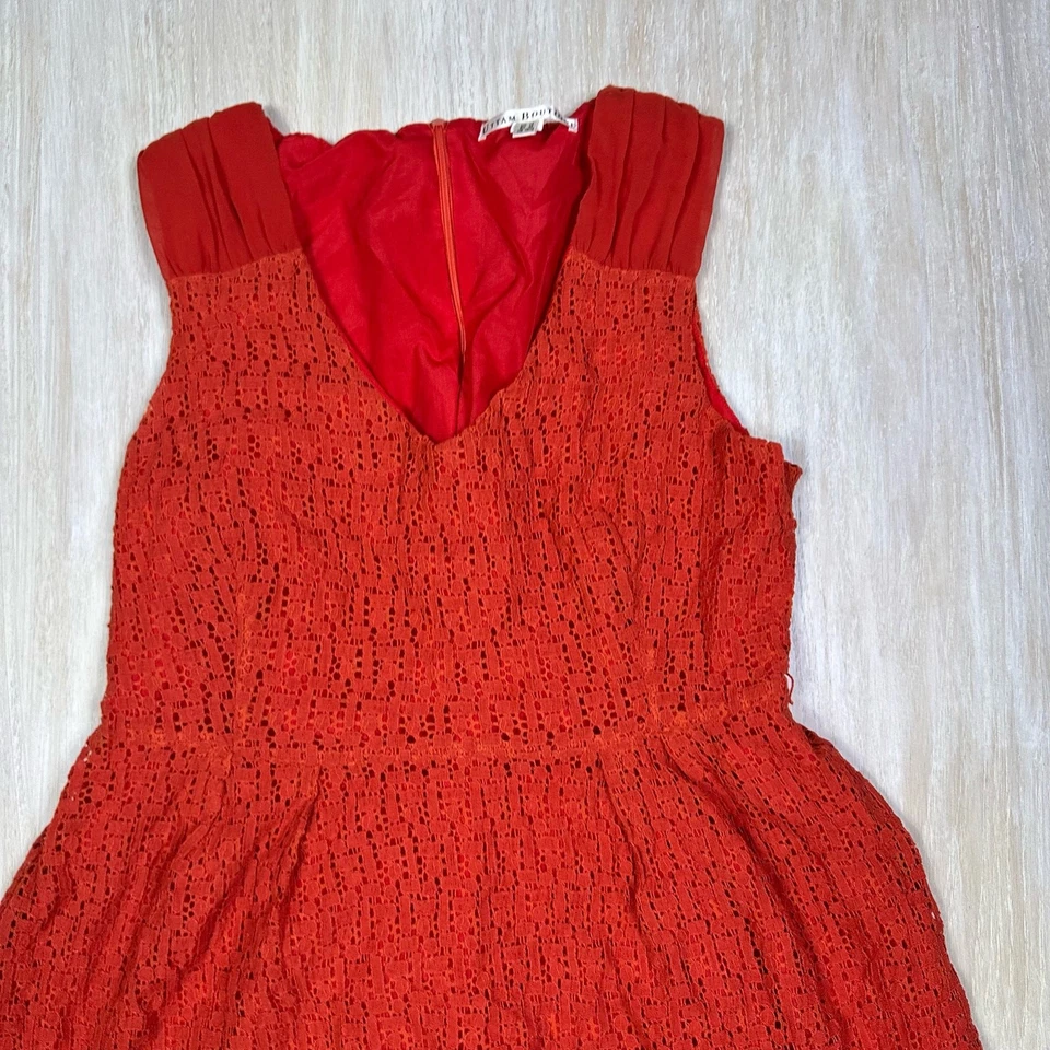 Uttam Boutique ärmelloses Mini-Sommerkleid mit Ösen Spitze für jeden Tag 10/12 - Bild 2 von 4