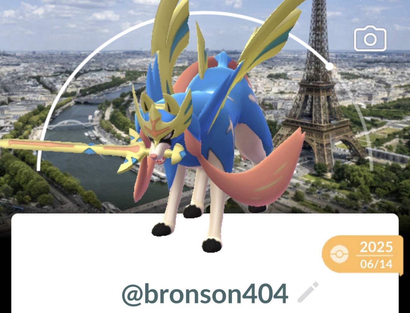 Pokemon✨Non Shiny Crowned Sword Zacian Paris Bg✨Transformed✨TRA-DE✨Go✨
