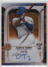 2022 Topps Tribute Tribute Auto Orange 20/25 Curtis Terry #TA-CUT Auto 3h1