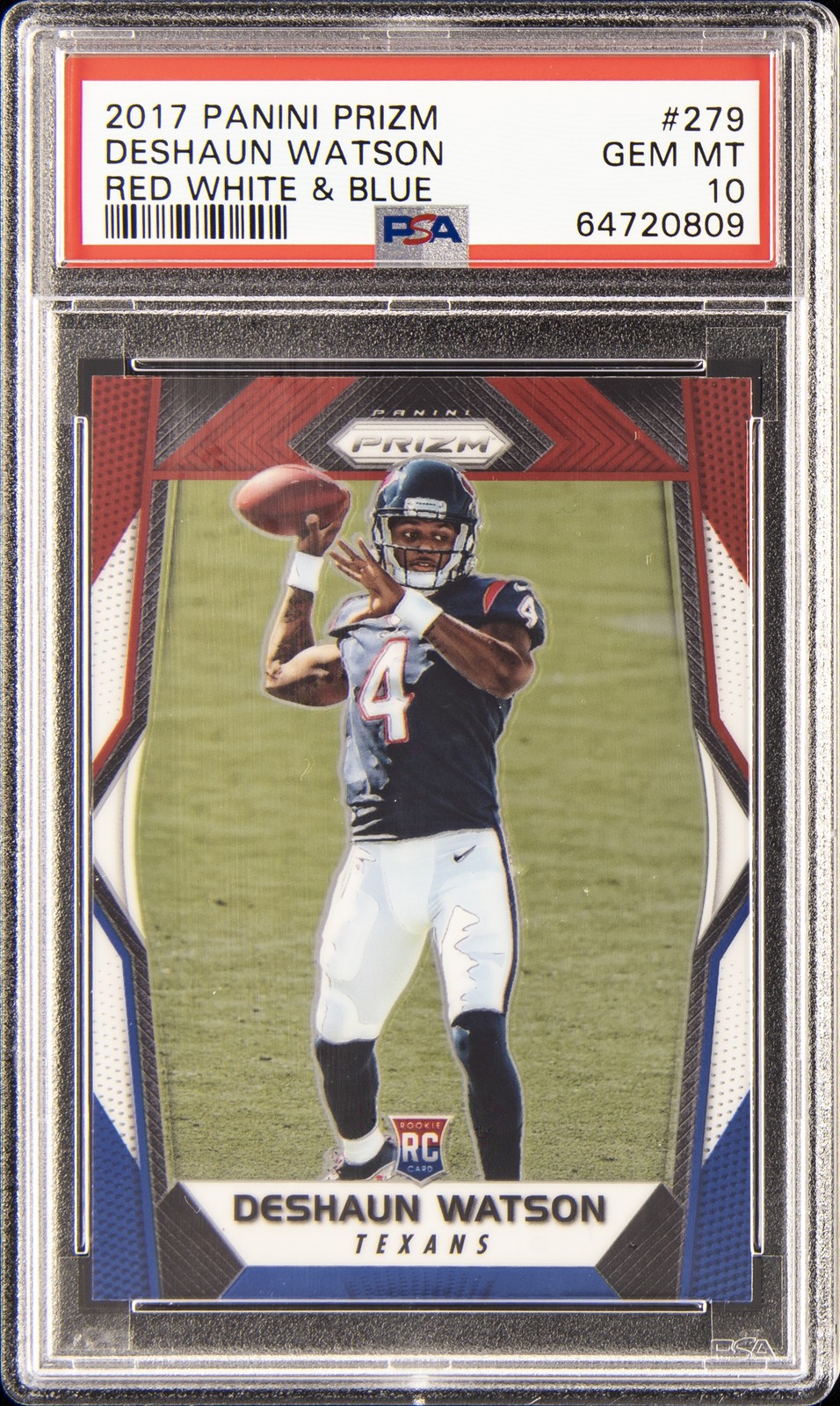 Deshaun Watson Panini Prizm #279 Red/White/Blue