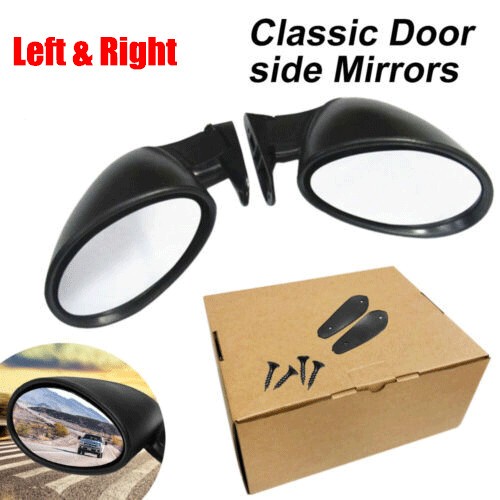 2X Sport Side View Car Mirrors For SUV Car Truck Van Traffic Safety Universal thumbnail 2