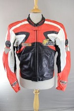 HEIN GERICKE PRO SPORT LEDER BIKER JACKE MIT HIPROTEC CE ARMOUR 38 INCH
