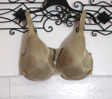 Cacique Bra Size 42F Tan Underwire Full Coverage Adjustable Straps