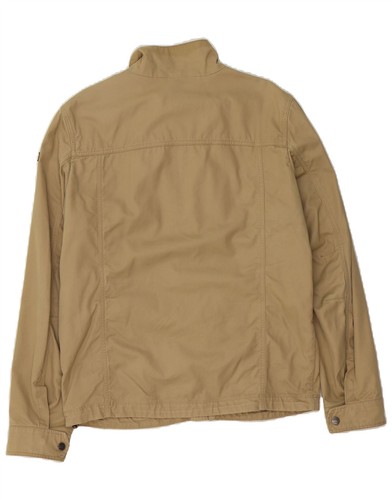 NAPAPIJRI Giubbotto Bomber Uomo UK 40 Large Beige Cotone AO06 - Foto 2 di 3