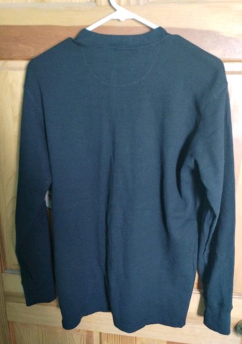 Schmidt Mens Workwear Ls Black 3 Button Waffle Shirt Stretch Tough Sz M NEW - Picture 4 of 8