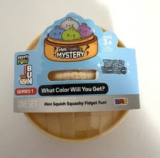 Mini Crazy Fun Squishy Mystery Series 1 Silver Holographic Glitter Dumpling