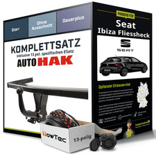 Für SEAT Ibiza Fliessheck V Typ KJ1 Anhängerkupplung starr +eSatz 13pol 17- NEU