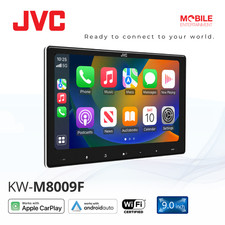 JVC 1-DIN 9 Inch Head Unit with Wireless Carplay Android Auto KW-M8009F