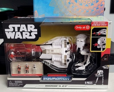 Star Wars Micro Galaxy Squadron Snowspeeder VS AT-ST, Disney Jazwares NEW