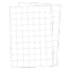 1" Dot Stickers 1050 PCS Round Circle Stickers Colored Coding Labels White