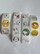 Snoopy sticker bundle 28 stickers  cute peanuts mini stickers 2x ea. design 