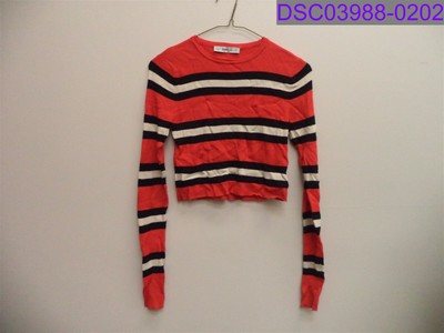 red sweater white stripe