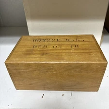 VTG 1963 Frank Peters Company Solid Oak Card File Box Beautiful Functional Wood