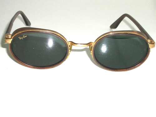GAFAS DE SOL VINTAGE B&L RAY-BAN EE. UU. W2814 OPAS MARRÓN/DORADO G15 TAZAS LATERALES PARA COMENOS - Imagen 2 de 8