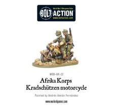 Afrika Korps Kradschutzen Motorrad - Warlord Games Bolt Action Miniatures