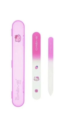 The Creme Shop x Hello Kitty Premium Glas Nagelfeile Set Rosa Neu im Karton