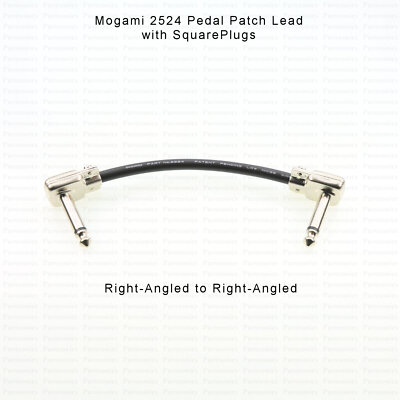 MOGAMI Guitar Pedal Patch Leads w/ SQUAREPLUGS - Choose cable options and styles