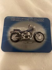 VINTAGE Harley Davidson Softail 2001 Collectors Edition Tin + Playing Cards