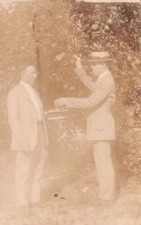 RPPC Postcard Men Picking Apples C. 1915