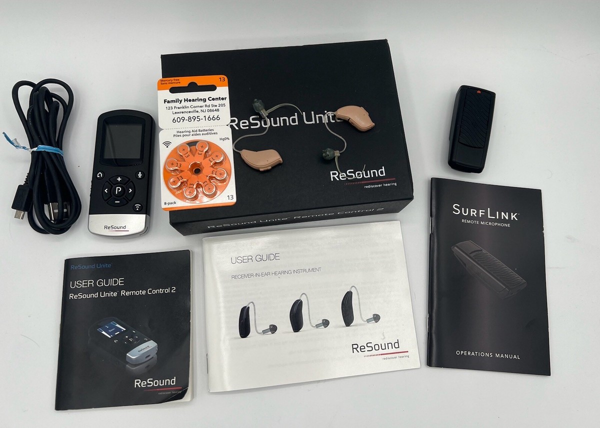 Resound Hearing Aids 203-JN903 W/ Remote And Accessories | eBay